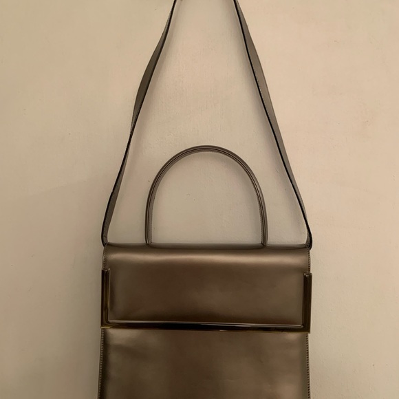 Salvatore Ferragamo Gancini Vintage gray top handle bag - Picture 6 of 11